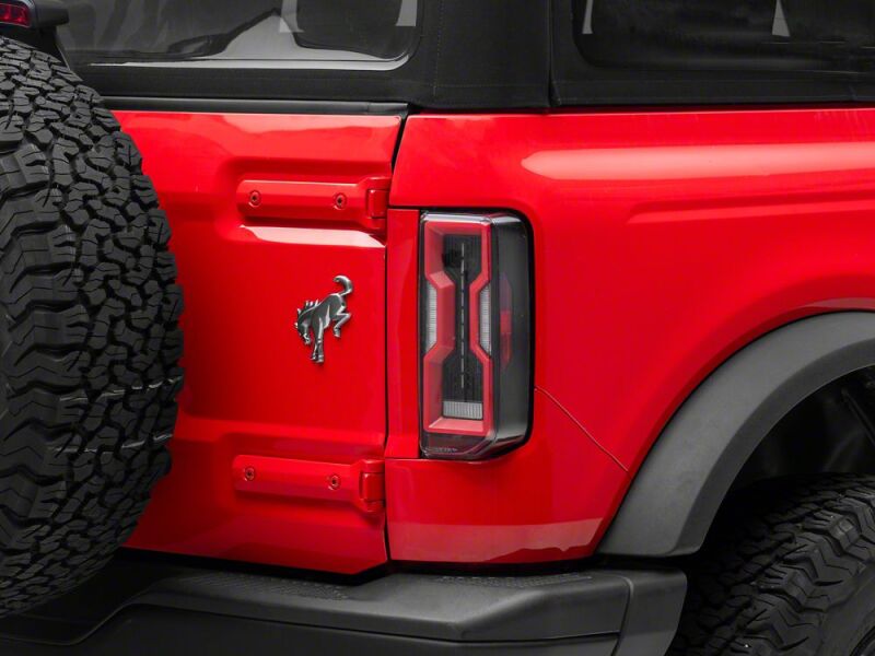 Raxiom 21-26 Ford Bronco Axial Series LED Tail Lights- Black Housing- Clear Lens