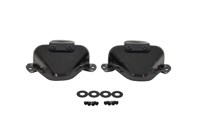 Kentrol 81-95 Jeep CJ/Wrangler YJ Interior Door Latch Brackets Pair - Powdercoat Black