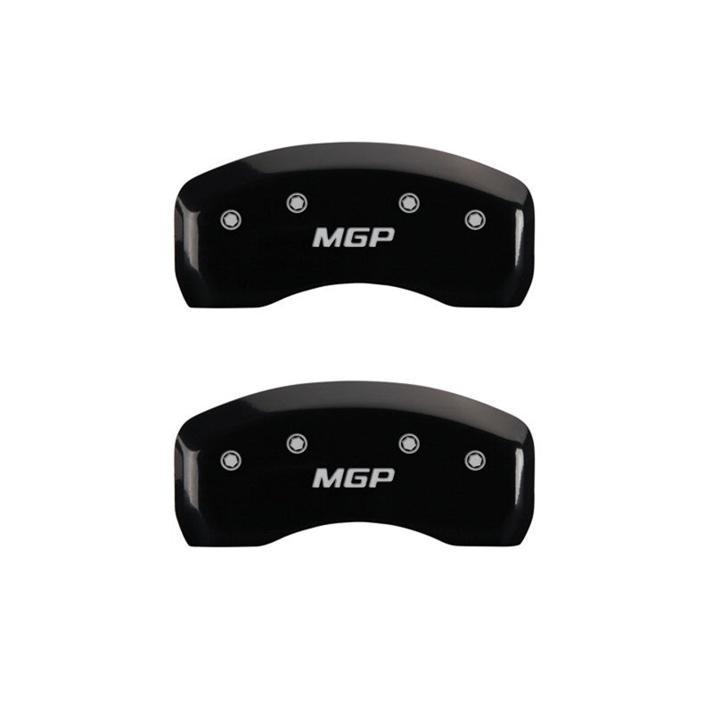 MGP 2 Caliper Covers Engraved Rear MGP Black Finish Silver Characters 2007 Acura RL