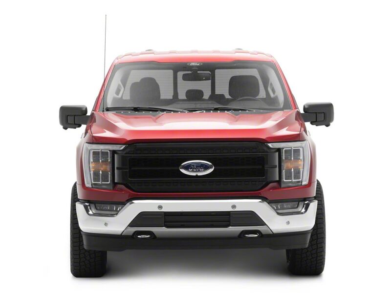Raxiom 21-23 Ford F-150/ Exc.Raptor CXR Series LED Upper Replacement Grille with White DRL- Black