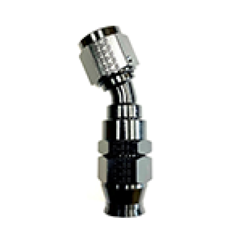 Fragola -6AN Real Street x 30 Degree 3/8 EFI Quick Disconnect Hose End Black