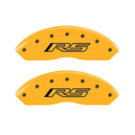 MGP 4 Caliper Covers Engraved Front & Rear Gen 5/RS Yellow finish black ch