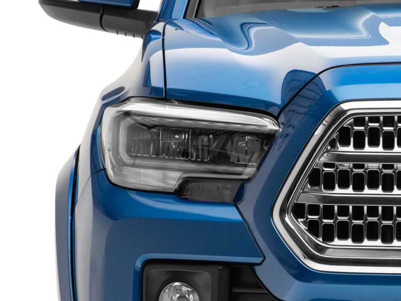 Raxiom 16-23 Toyota Tacoma w/ Factory Halogen DRL LED Headlights- Black Housing (Clear Lens)