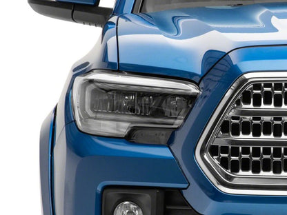 Raxiom 16-23 Toyota Tacoma w/ Factory Halogen DRL LED Headlights- Black Housing (Clear Lens)