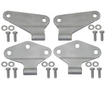 Kentrol 07-18 Jeep Wrangler JK Body Door Hinge Set 4 Pieces 2 Door Bare Grey