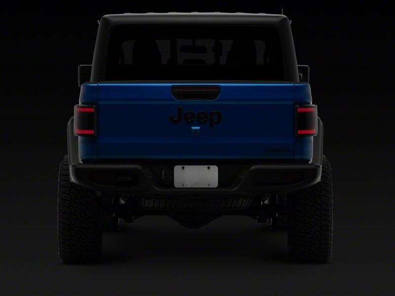 Raxiom 20-26 Jeep Gladiator JT Low Profile LED Tail Lights- Black Housing- Smoked Lens