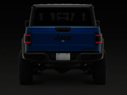 Raxiom 20-26 Jeep Gladiator JT Low Profile LED Tail Lights- Black Housing- Smoked Lens