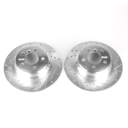 Power Stop 00-06 BMW X5 Rear Evolution Drilled & Slotted Rotors - Pair