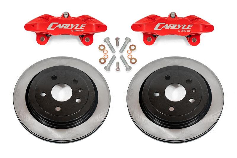 BMR 14-19 Chevrolet Corvette C7 Brake Kit For 15in Conversion Solid Rotors Red Calipers