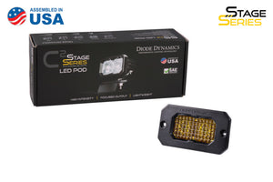 Diode Dynamics Stage Series 2 In LED Pod Pro - Yellow Fog Flush ABL Each