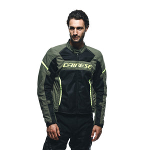 Dainese Air Frame 3 Tex Jacket Army Green/Black/Fluorescent Yellow Size - 50