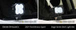 Diode Dynamics 2021 Ford Bronco SS3 LED Ditch Light Kit Sport White Combo