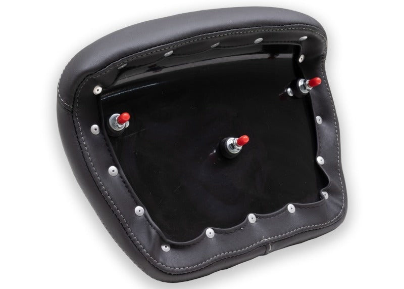 Mustang 08-21 Harley Electra Glide, Rd Glide, Rd King, Str Glide Tour-Pak Pad w/Grey Stitch-Black