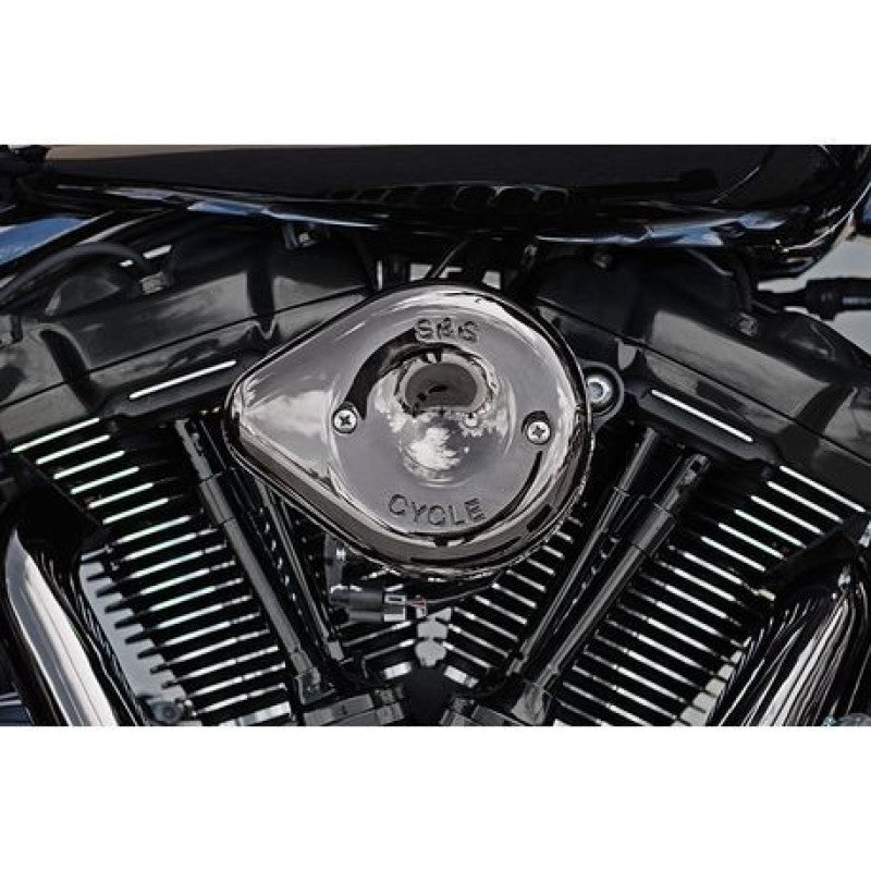 S&S Cycle Lava Stealth Mini Teardrop Air Cleaner Cover - Chrome