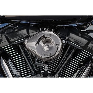 S&S Cycle 17-23 M8 Models Lava Chrome Stealth Mini Teardrop Air Cleaner Kit