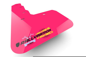 Rally Armor 13-18 & 2019 USDM Ford Fiesta ST Pink Mud Flap BCE Logo