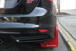 Rally Armor 12-19 Ford Focus ST / 16-19 RS Red Mud Flap w/White Logo