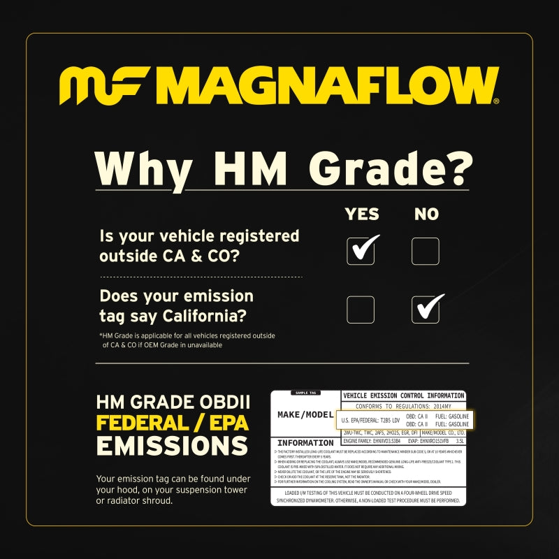 MagnaFlow 5.00 C/A 2.50 Spun OEM Universal Converter
