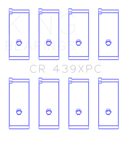 King Engine Bearings Honda B18A1/B18B1 pMaxKote Performance Rod Bearing Set