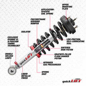 Rancho 95-04 Toyota Tacoma Front Right Quick Lift Loaded