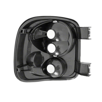 Raxiom 99-02 Chevrolet Silverado 1500 Stepside Axial Series Tail Lights- Black- Smoked Lens