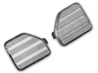 Raxiom 18-26 Jeep Wrangler JL Clear LED Rear Bumper Reflector Lights- White LED