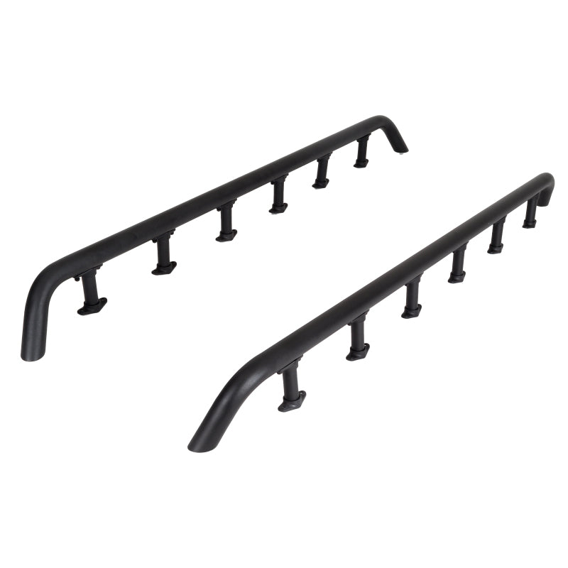 Go Rhino SRM500 Dual Rail Kit (For 75in. Long Rack) - Tex. Blk (Rails ONLY - Req. Platform)