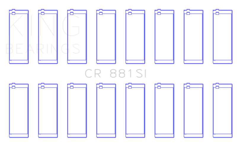 King Engine Bearings Ford 281Ci/330Ci (Size +0.75mm) Connecting Rod Bearing Set