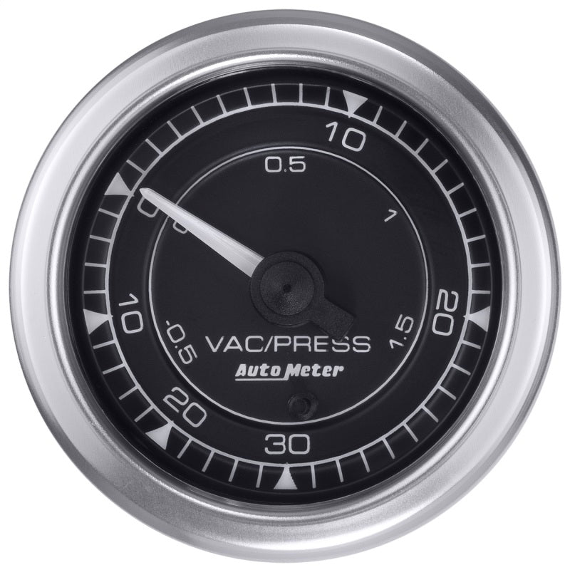 Autometer Chrono 2-1/16in 30INHG-30PSI Vacuum/Boost Gauge