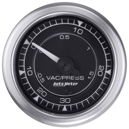 Autometer Chrono 2-1/16in 30INHG-30PSI Vacuum/Boost Gauge