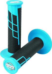 ProTaper Clamp-On 1/2 Waffle Grip - Neon Blue/Black