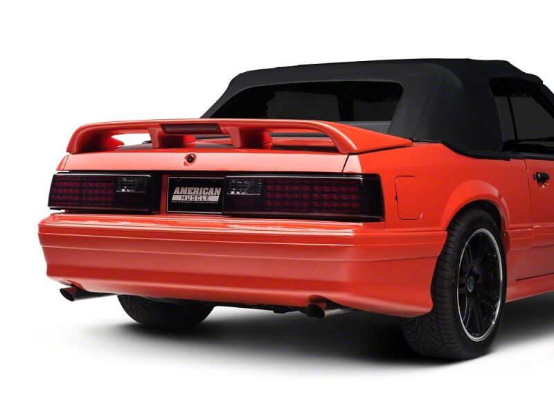 Raxiom 87-93 Ford Mustang Axial Series Smoked LED Tail Lights