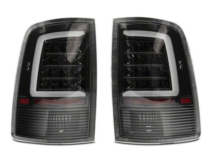 Raxiom 09-18 Dodge RAM 1500 Axial Series LED Tail Lights- Black Housing- Clear Lens