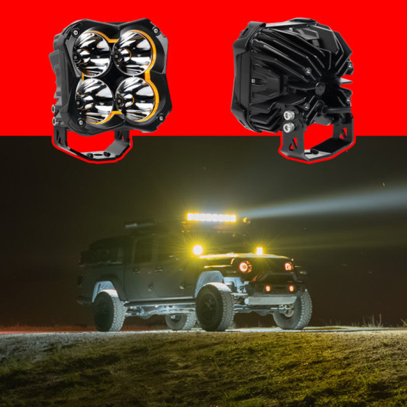 XK Glow Spot Beam Offroad Cube Light 2pc 5in