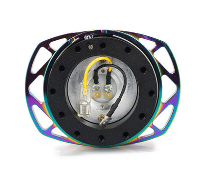 NRG Quick Release Kit Gen 257 - Black Body / Neochrome Cutout Ring