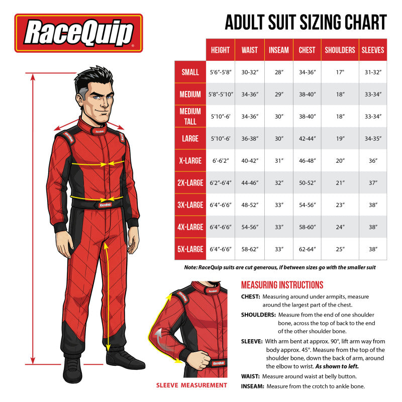 RaceQuip Blue SFI-1 1-L Suit - 3XL