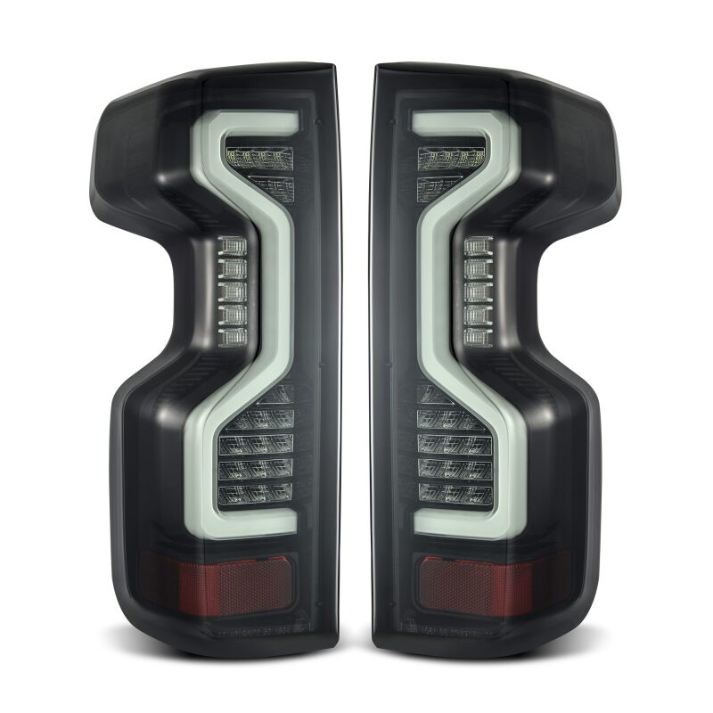 AlphaRex 19-23 Chevrolet Silverado 1500/2500HD/3500HD PRO-Series LED Tail Lights Jet Black