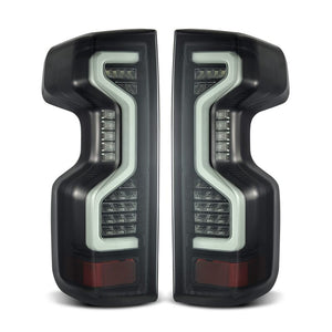 AlphaRex 19-23 Chevrolet Silverado 1500/2500HD/3500HD PRO-Series LED Tail Lights Jet Black