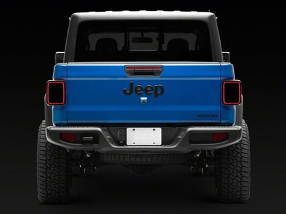 Raxiom 20-26 Jeep Gladiator JT Axial Series LED Tail Lights- Black Housing- Smoked Lens