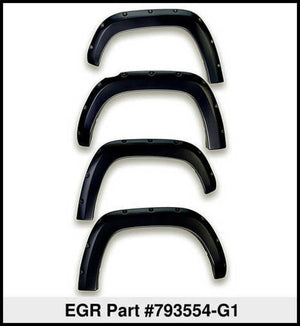 EGR 19-22 Ford Ranger Painted To Code Shadow Traditional Bolt-On Look Fender Flares Black Set Of 4