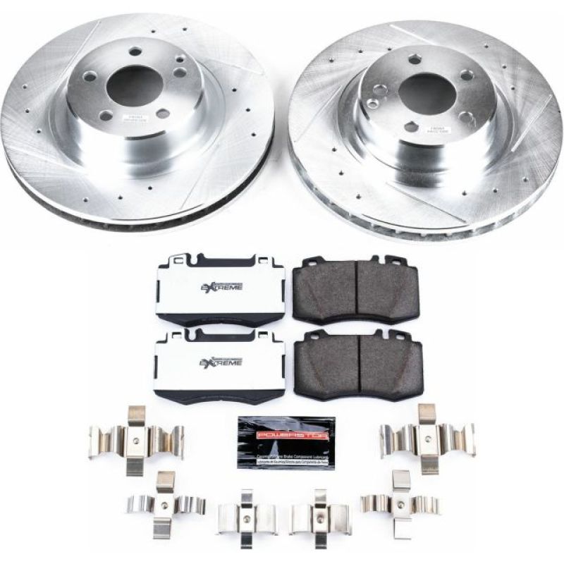 Power Stop 00-03 Mercedes-Benz CL500 Front Z26 Street Warrior Brake Kit