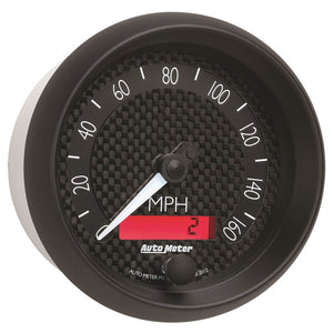 Autometer GT Series 3-3/8in In Dash 0-160 MPH Electronic Programmable Speedometer