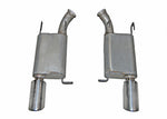 Gibson 11-14 Ford Mustang GT 5.0L 2.5in Axle-Back Dual Exhaust - Stainless