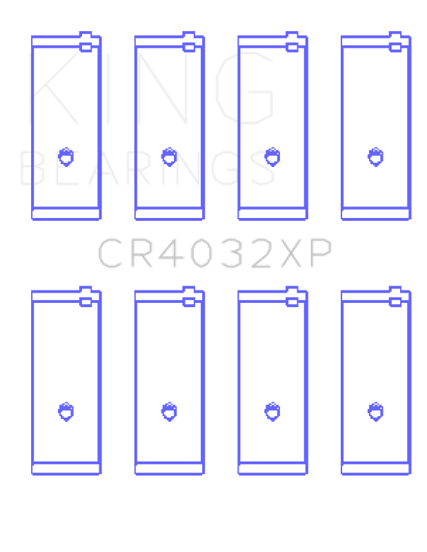 King Engine Bearings Toyota 4Age/4Agze/16V 1.6L (Size +0.50mm) Connecting Rod Bearing Set