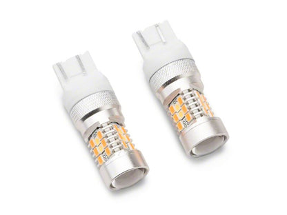Raxiom 18-26 Jeep Wrangler JL Sport 7443 Axial Series Dual Color LED Front Turn Signal Light Bulbs