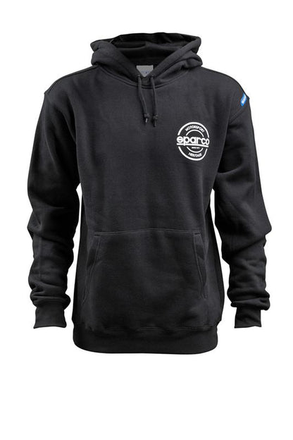Sparco Sweatshirt Hooded S-Seal Blk Sml