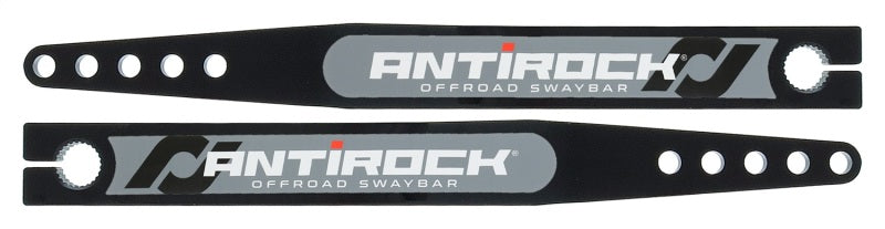 RockJock Antirock Fabricated Steel Sway Bar Arms 17in Long 15.195in C-C 5 Holes w/ Stickers Pair