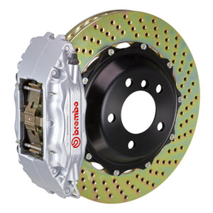 Brembo 08 R32 (Mk5) Front GT BBK 6 Piston Cast 355x32 2pc Rotor Drilled-Silver