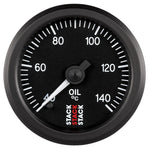 Autometer Stack 52mm 40-140 Deg C 1/8in NPTF Male Pro Stepper Motor Oil Temp Gauge - Black