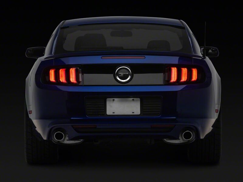 Raxiom 13-14 Ford Mustang CXR Series LED Tail Lights- Black Housing- Smoked Lens